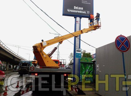 Аренда автовышки на базе КАМАЗ 22 метра КАМАЗ