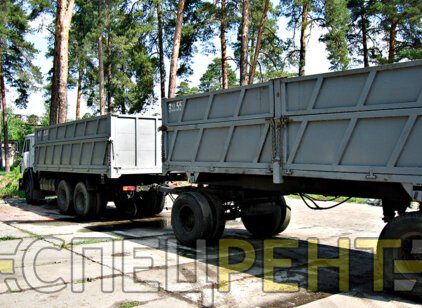 Аренда самосвала с прицепом КАМАЗ 17 13 тонн КАМАЗ