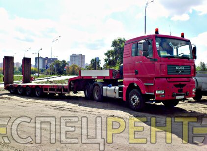 Перевозки тралом MERCEDES 60 тонн MERCEDES