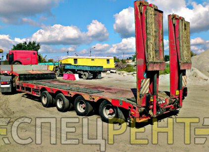 Перевозки тралом MERCEDES 60 тонн MERCEDES