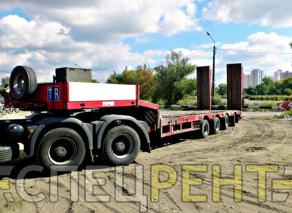 Перевозки тралом MERCEDES 60 тонн MERCEDES