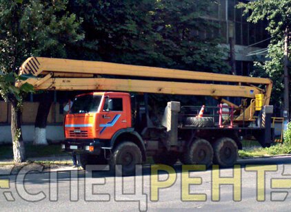 Аренда автовышки КАМАЗ, 28 метров, полный привод КАМАЗ
