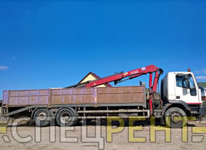 Аренда и услуги крана манипулятора IVECO 15 тонн IVECO