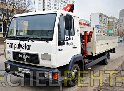 Аренда и услуги крана манипулятора MAN 5 тонн MAN
