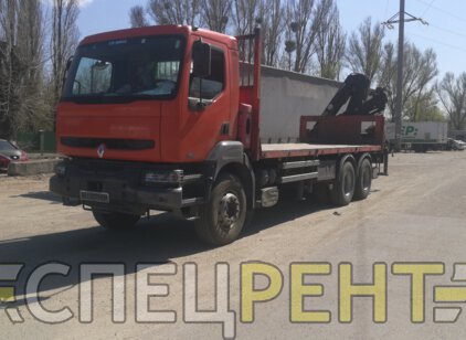Услуги крана манипулятора 10 тонн Renault
