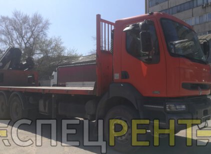 Услуги крана манипулятора 10 тонн Renault